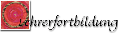 Lehrerfortbildung Schriftzug