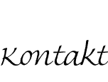 Kontakt Schriftzug