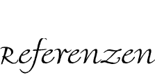 Referenzen Schriftzug